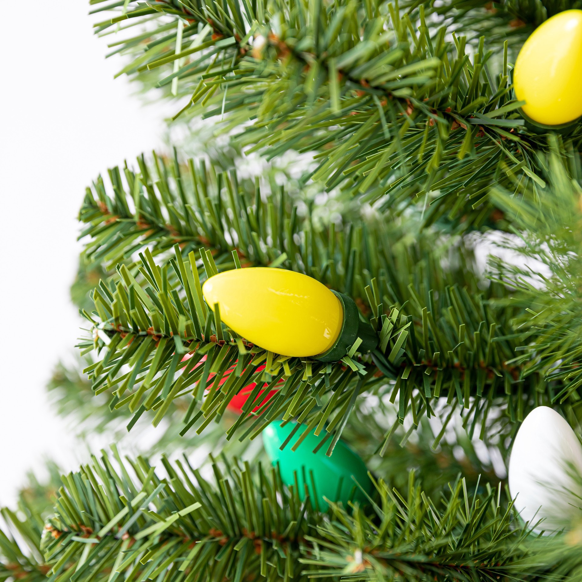 slide 4 of 9, 4ft. Pre-Lit Lakewood Spruce Artifical Christmas Tree, C7 Multicolor Led Lights By Ashland, 4 ft