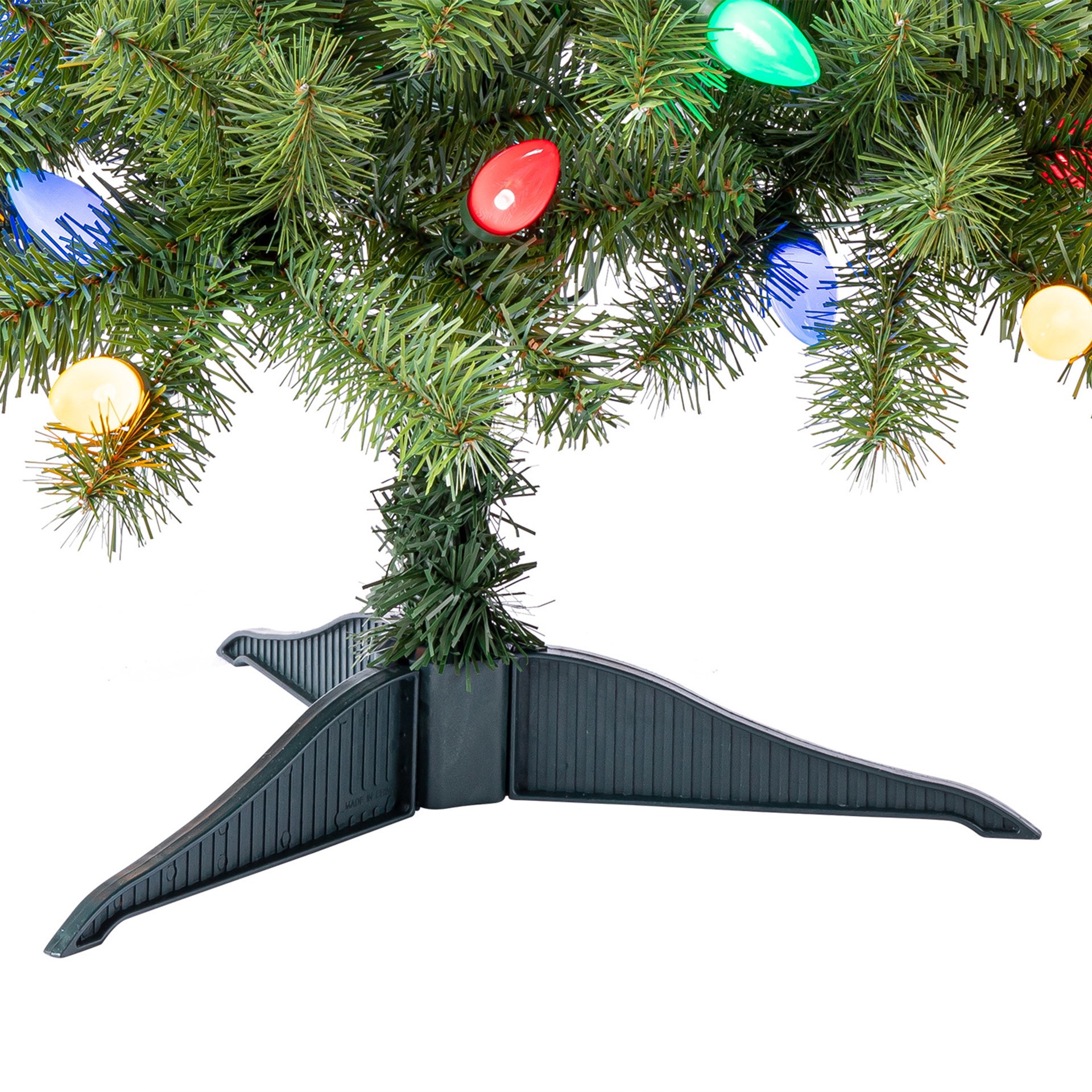 slide 5 of 9, 4ft. Pre-Lit Lakewood Spruce Artifical Christmas Tree, C7 Multicolor Led Lights By Ashland, 4 ft