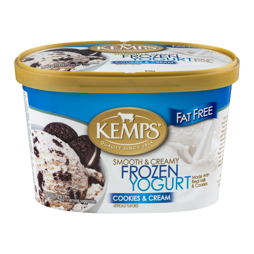 slide 1 of 4, Kemps Frozen Yogurt 1.5 qt, 1.5 qt