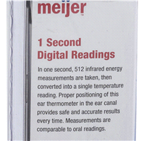 slide 3 of 9, Meijer Digital Ear Thermometer, 1 ct