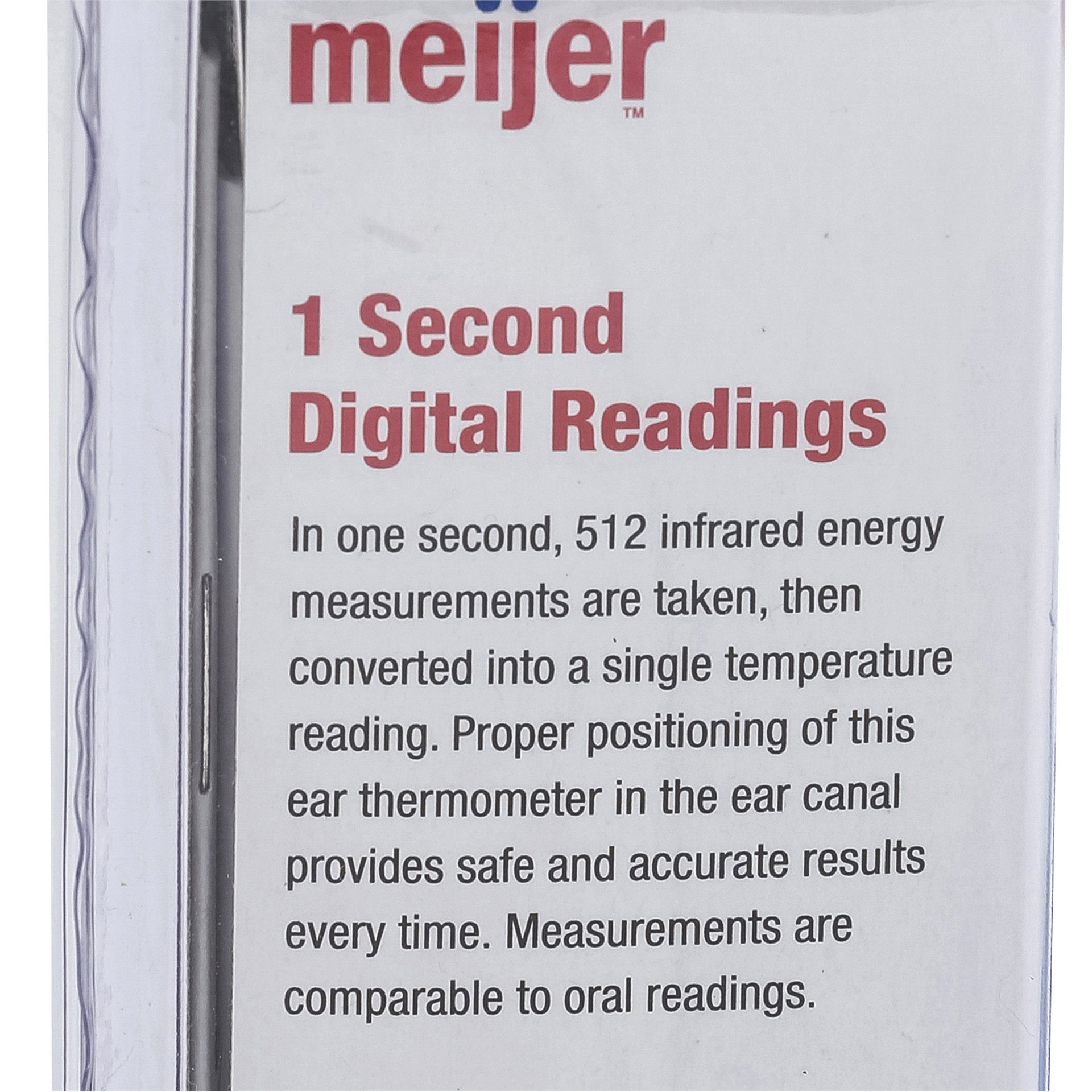 slide 5 of 9, Meijer Digital Ear Thermometer, 1 ct