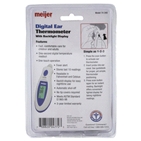 slide 7 of 9, Meijer Digital Ear Thermometer, 1 ct