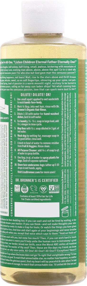 slide 5 of 9, Dr. Bronner's 18-in-1 Hemp Almond Pure-Castile Soap 16 fl oz, 16 fl oz