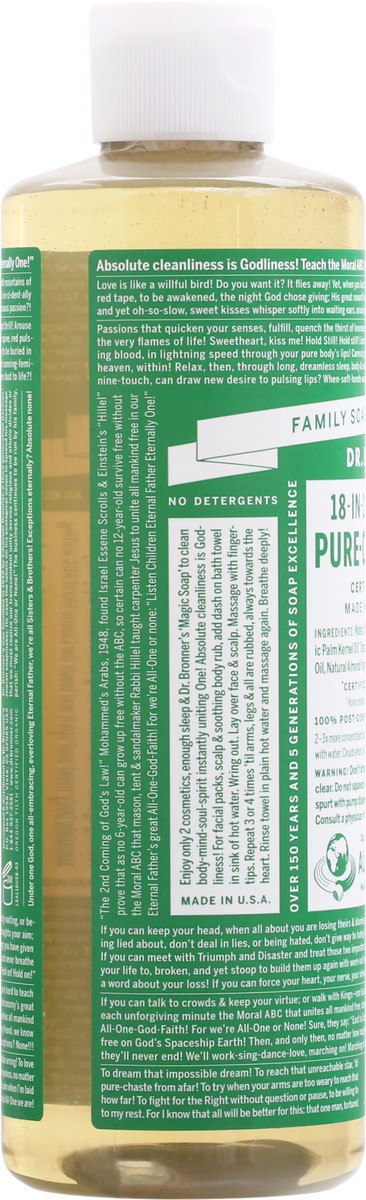 slide 6 of 9, Dr. Bronner's 18-in-1 Hemp Almond Pure-Castile Soap 16 fl oz, 16 fl oz