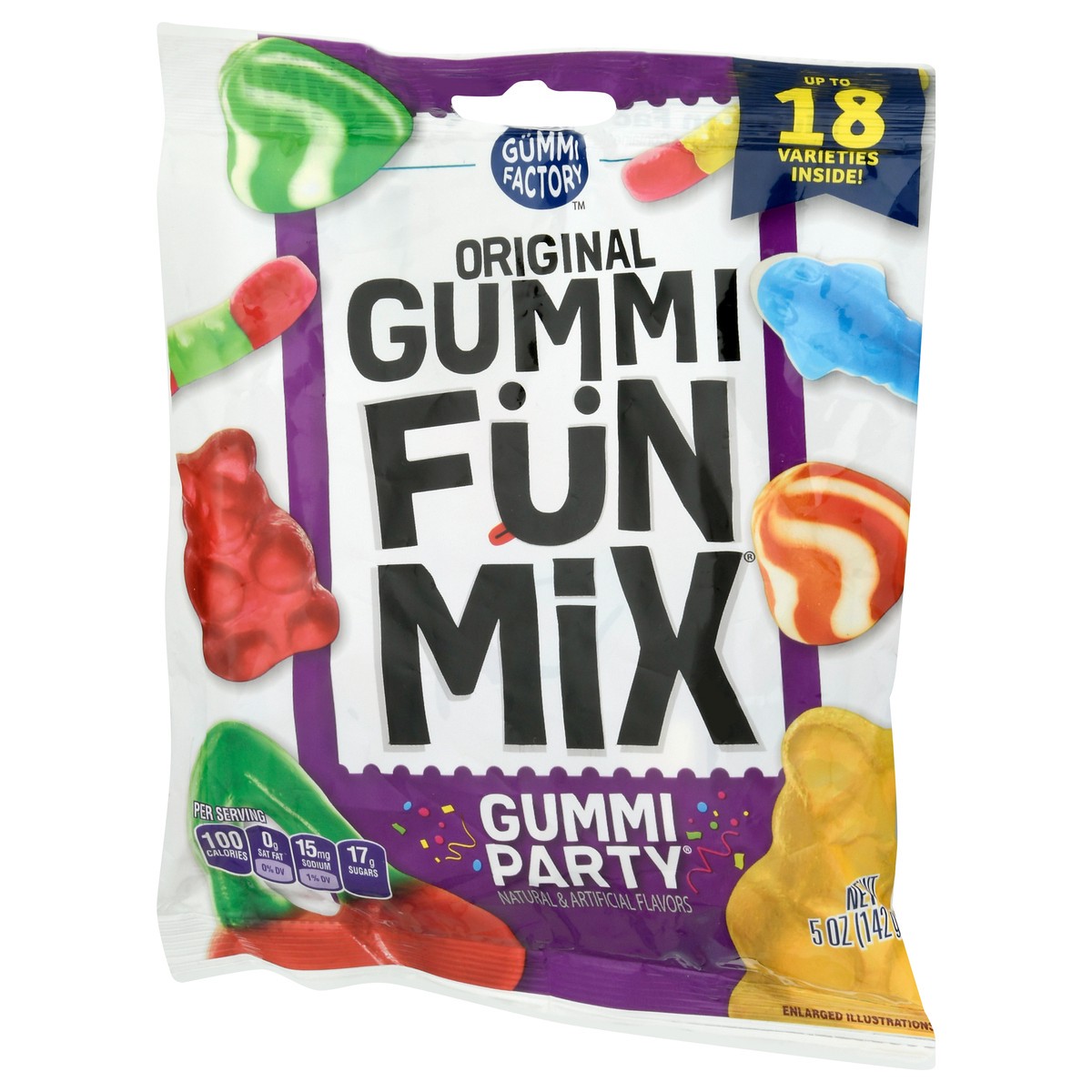 slide 5 of 9, The Gummi Factory Gummi Party Original Gummi Fun Mix 5 oz, 5 oz
