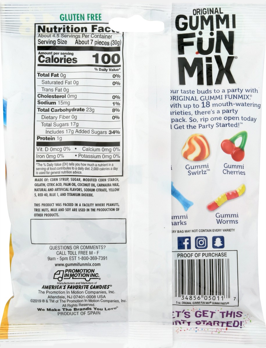 slide 4 of 9, The Gummi Factory Gummi Party Original Gummi Fun Mix 5 oz, 5 oz