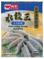 slide 1 of 1, Wei-Chuan Pork Leek & Shrimp Dumpling, 21 oz