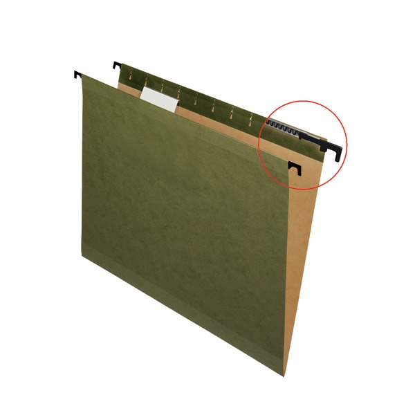 slide 1 of 4, Pendaflex SureHook Poly Laminate Reinforced Hanging Folders, Letter, Green, 20/Box, 20 ct