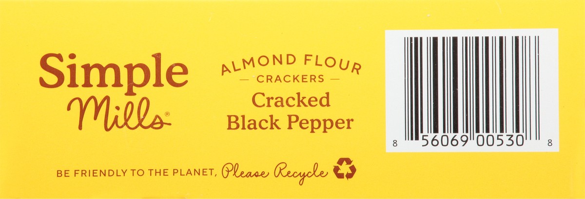 slide 3 of 14, Simple Mills Cracked Black Pepper Almond Flour Crackers, 4.25 oz