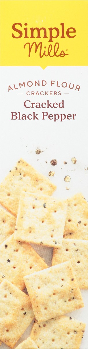 slide 13 of 14, Simple Mills Cracked Black Pepper Almond Flour Crackers, 4.25 oz