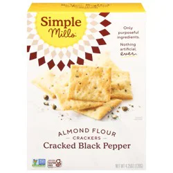 Simple Mills Cracked Black Pepper Almond Flour Crackers