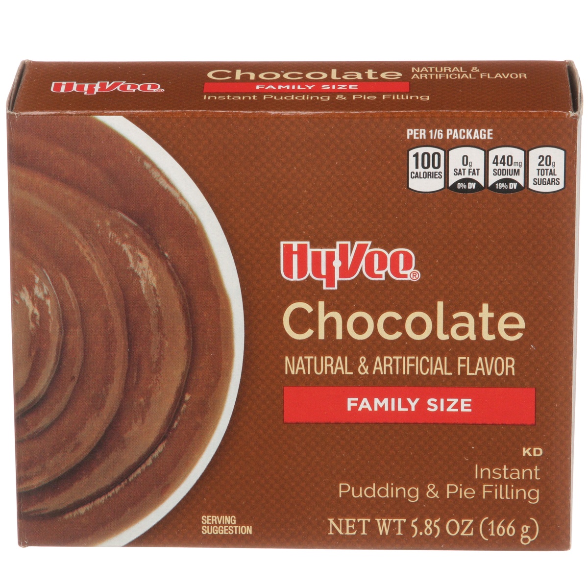 slide 1 of 8, Hy-vee Chocolate Instant Pudding & Pie Filling, 5.85 oz