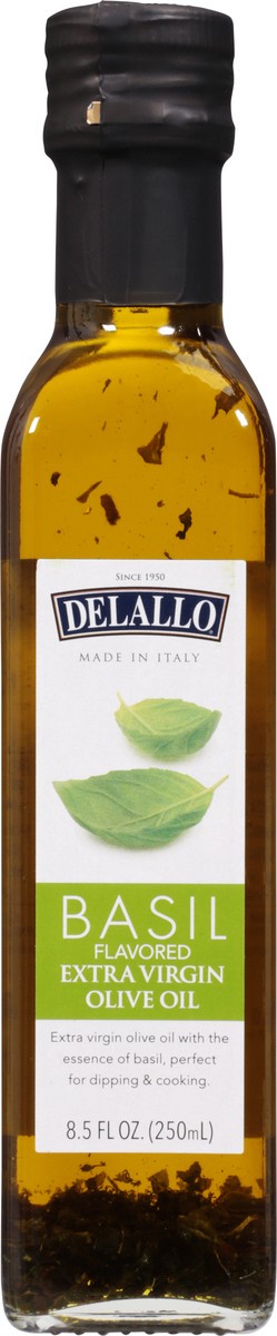 slide 1 of 13, DeLallo Basil Flavored Extra Virgin Olive Oil 8.5 fl oz, 8.5 fl oz