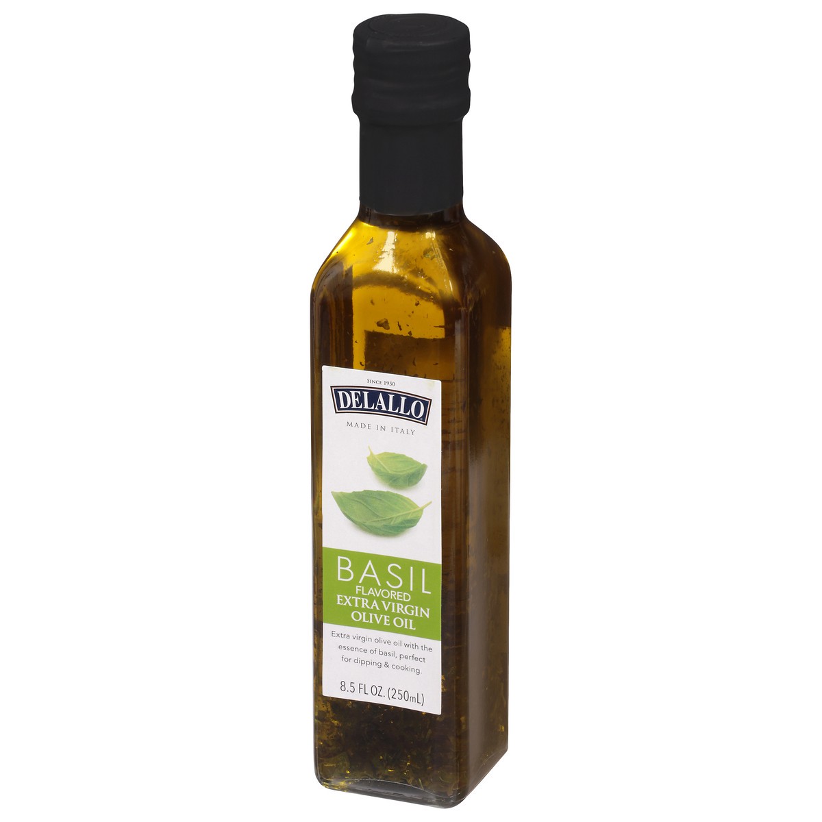 slide 9 of 13, DeLallo Basil Flavored Extra Virgin Olive Oil 8.5 fl oz, 8.5 fl oz