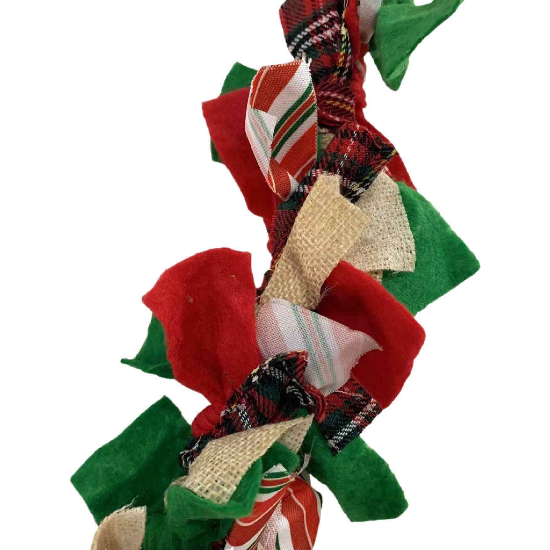 slide 2 of 3, 6ft. Fabric Christmas Garland By Ashland, 6 ft