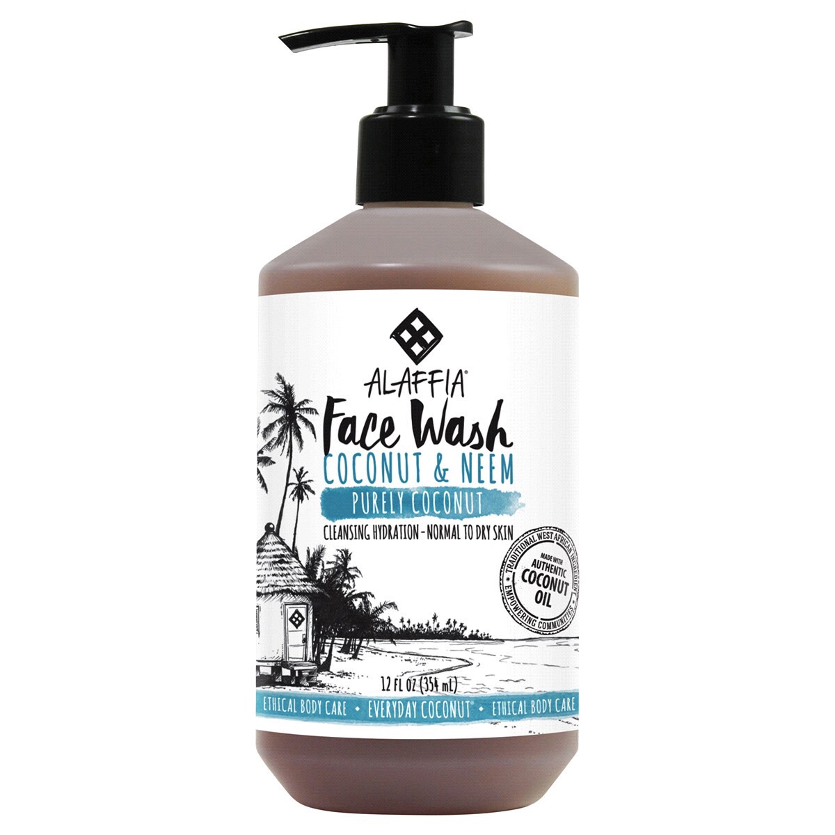 slide 1 of 1, Alaffia Face Wash Cleansing, 12 fl oz