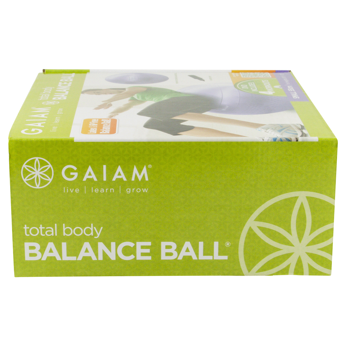 slide 3 of 6, Gaiam Total Body 55cm Balance Ball Kit, 1 ct