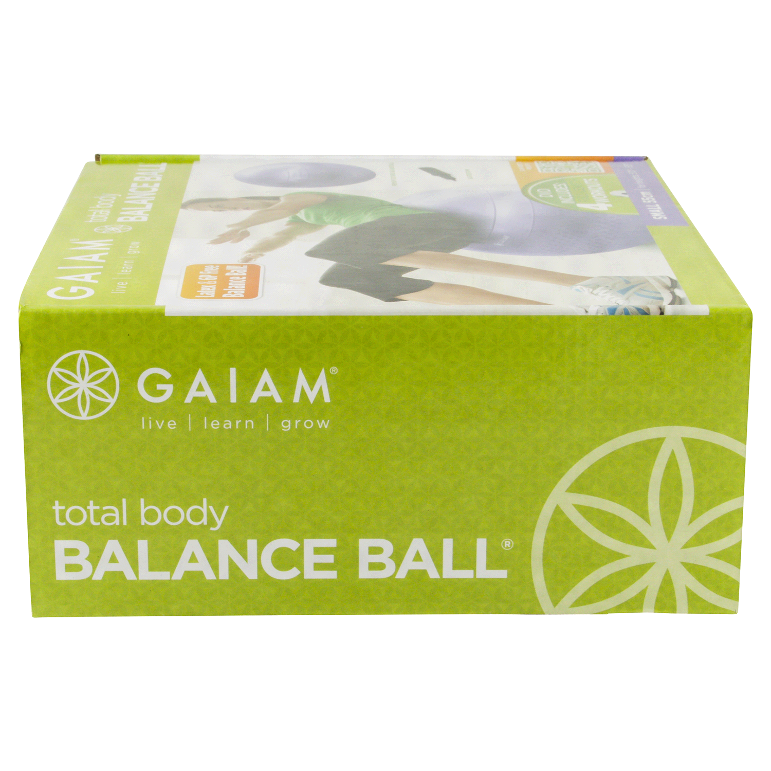 slide 2 of 4, Gaiam Total Body 55cm Balance Ball Kit, 1 ct