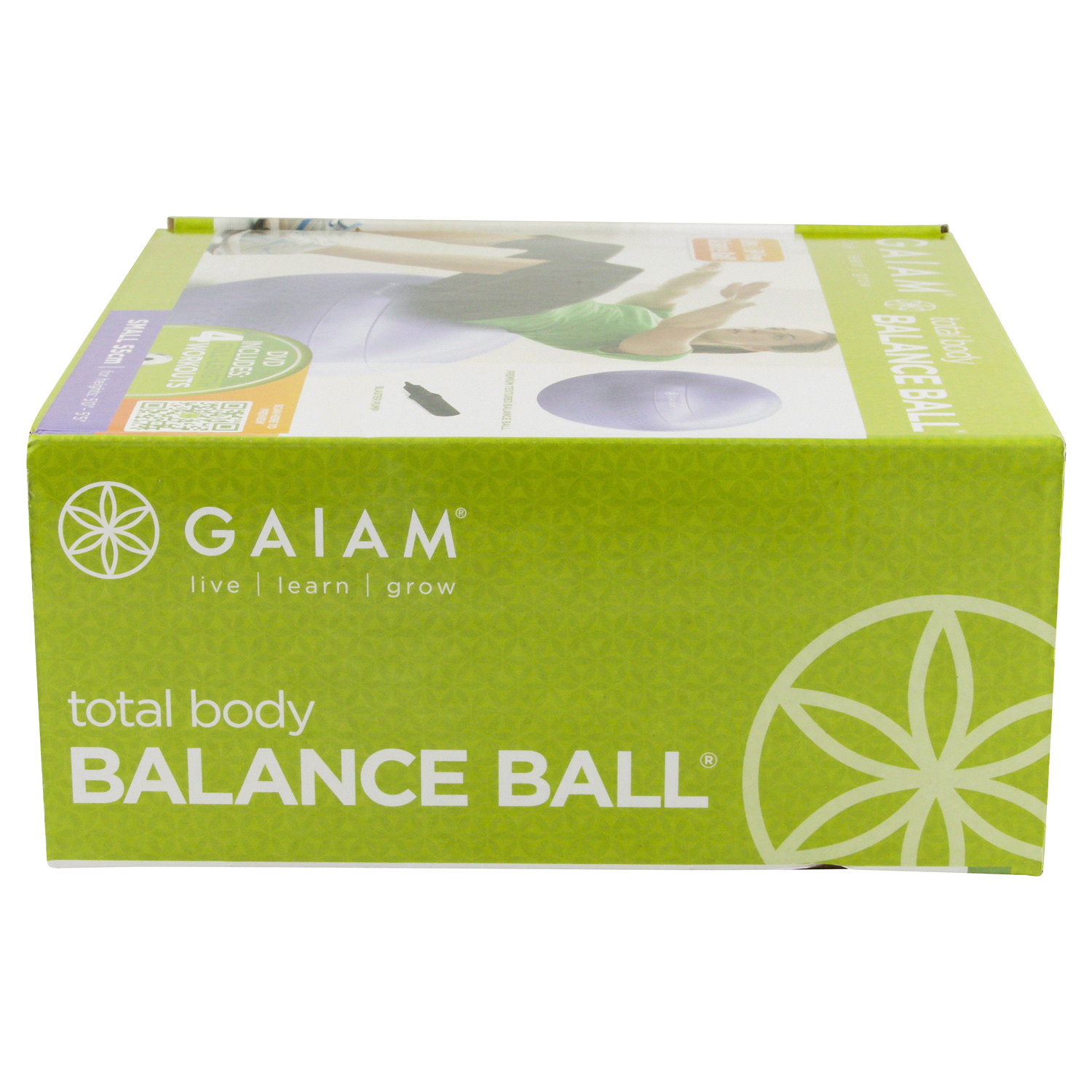 slide 3 of 4, Gaiam Total Body 55cm Balance Ball Kit, 1 ct