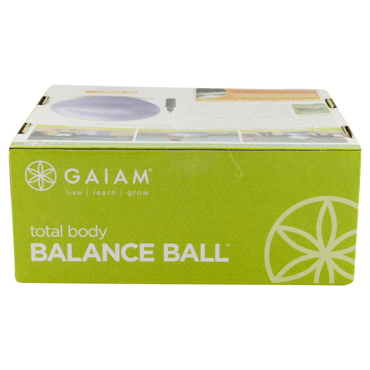 slide 4 of 6, Gaiam Total Body 55cm Balance Ball Kit, 1 ct