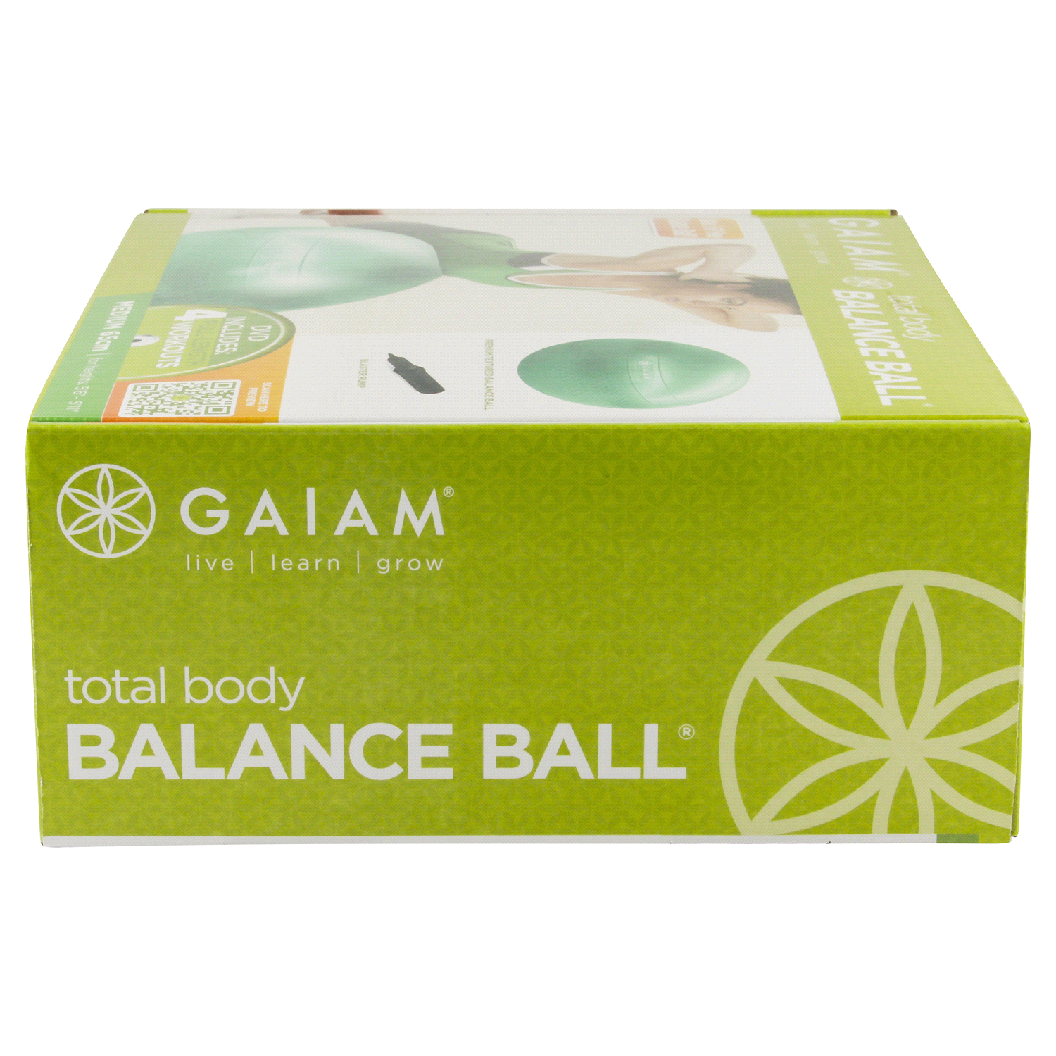 slide 3 of 4, Gaiam Total Body Balance Ball Kit, 65 cm