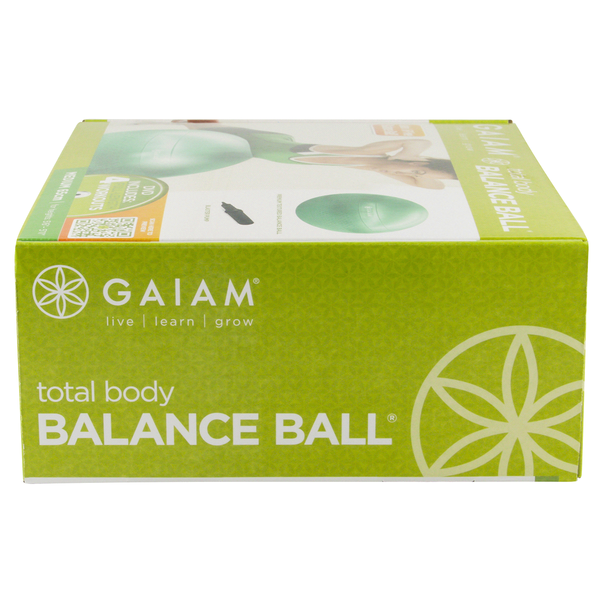 slide 3 of 6, Gaiam Total Body Balance Ball Kit, 65 cm