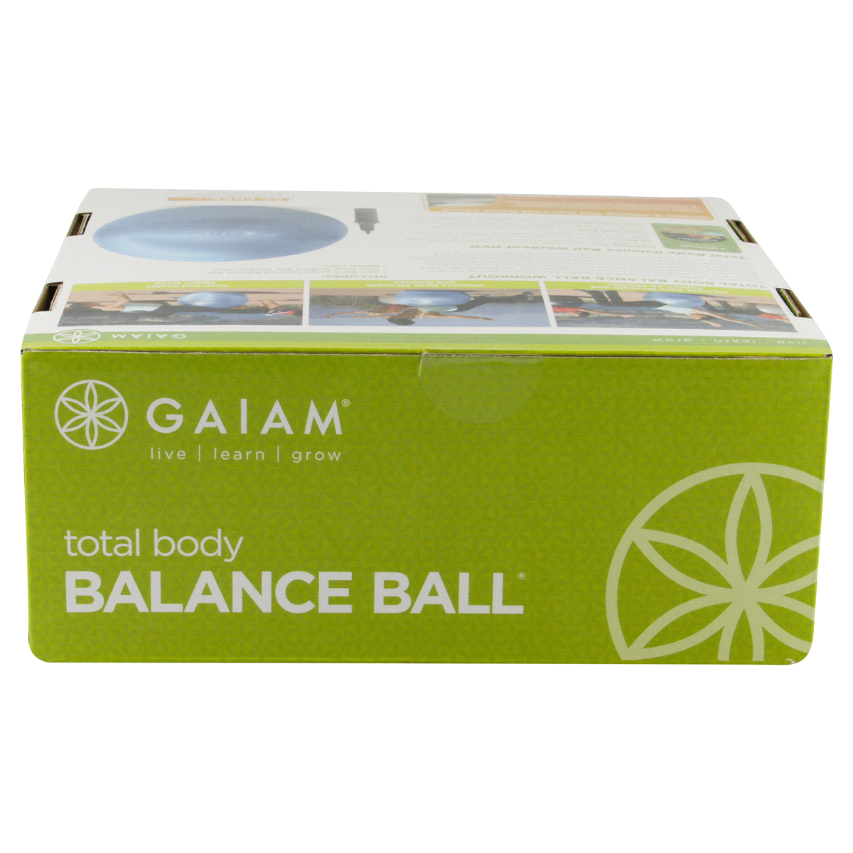 slide 6 of 6, Gaiam Total Body 75cm Balance Ball Kit, 1 ct