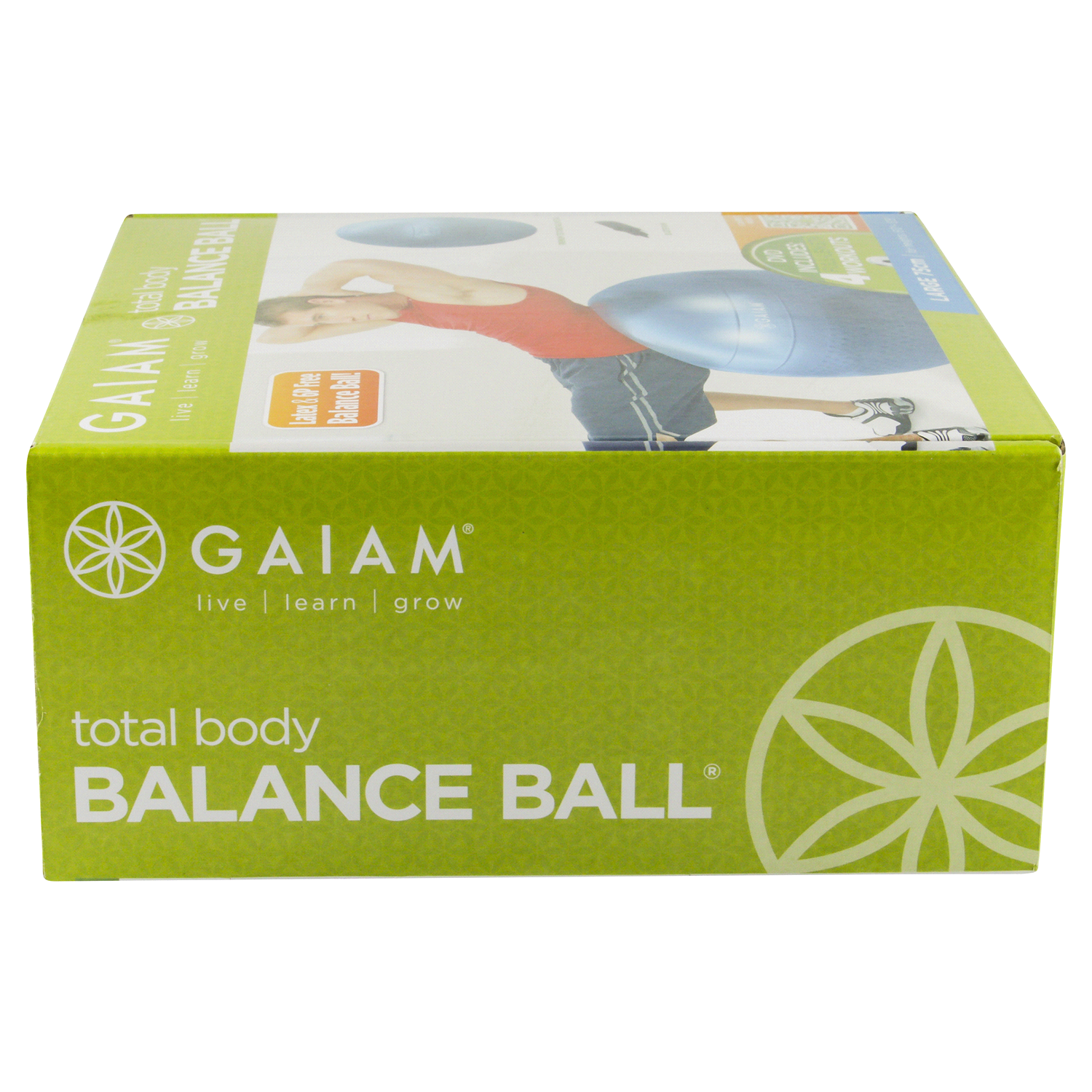 slide 2 of 4, Gaiam Total Body 75cm Balance Ball Kit, 1 ct