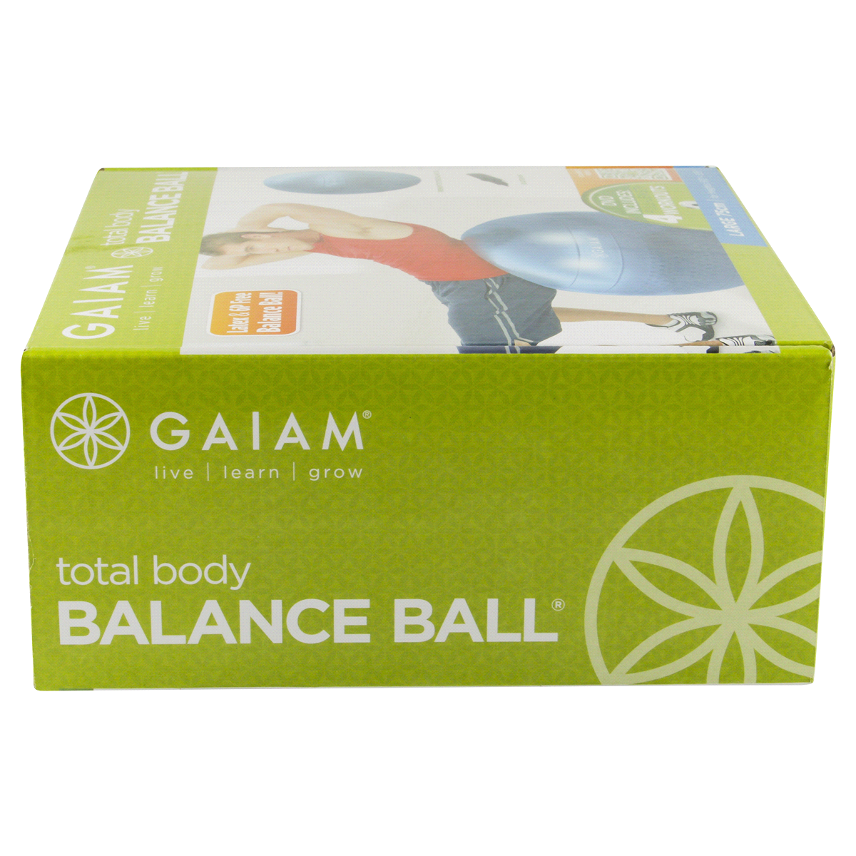 slide 2 of 6, Gaiam Total Body 75cm Balance Ball Kit, 1 ct