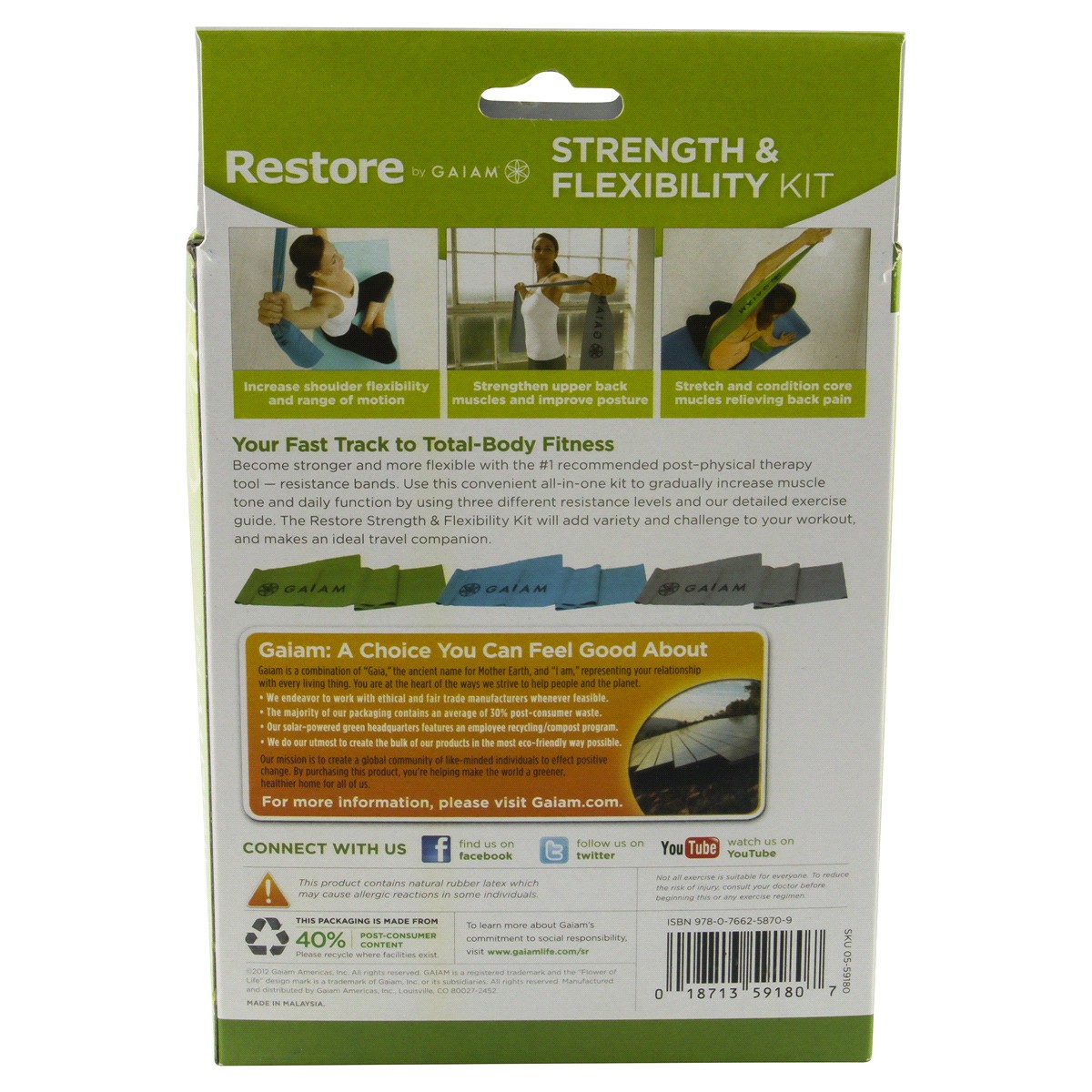 slide 2 of 4, Gaiam Restore Strength Flex Kit, 1 ct