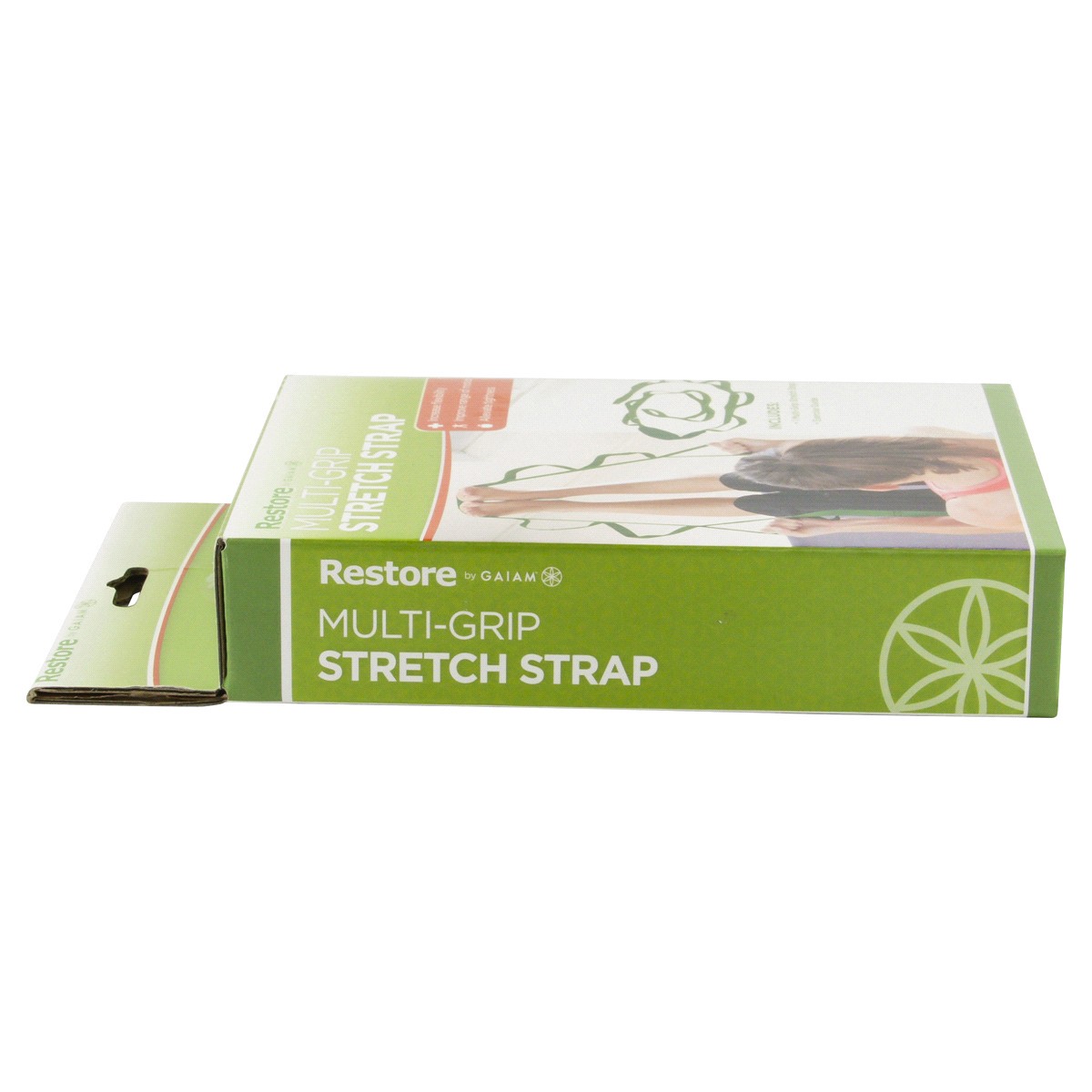 slide 4 of 5, Gaiam Restore Multi-Grip Stretch Strap 1 ea, 1 ct
