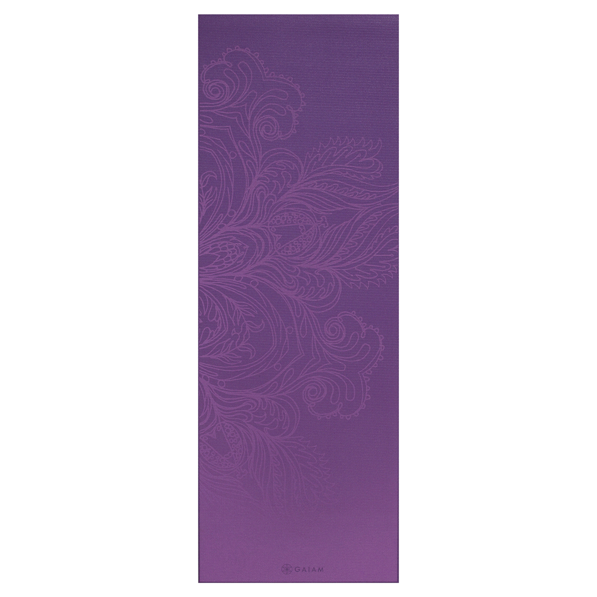 slide 2 of 3, Gaiam Fading Flower Yoga Mat (4mm), 1 ct