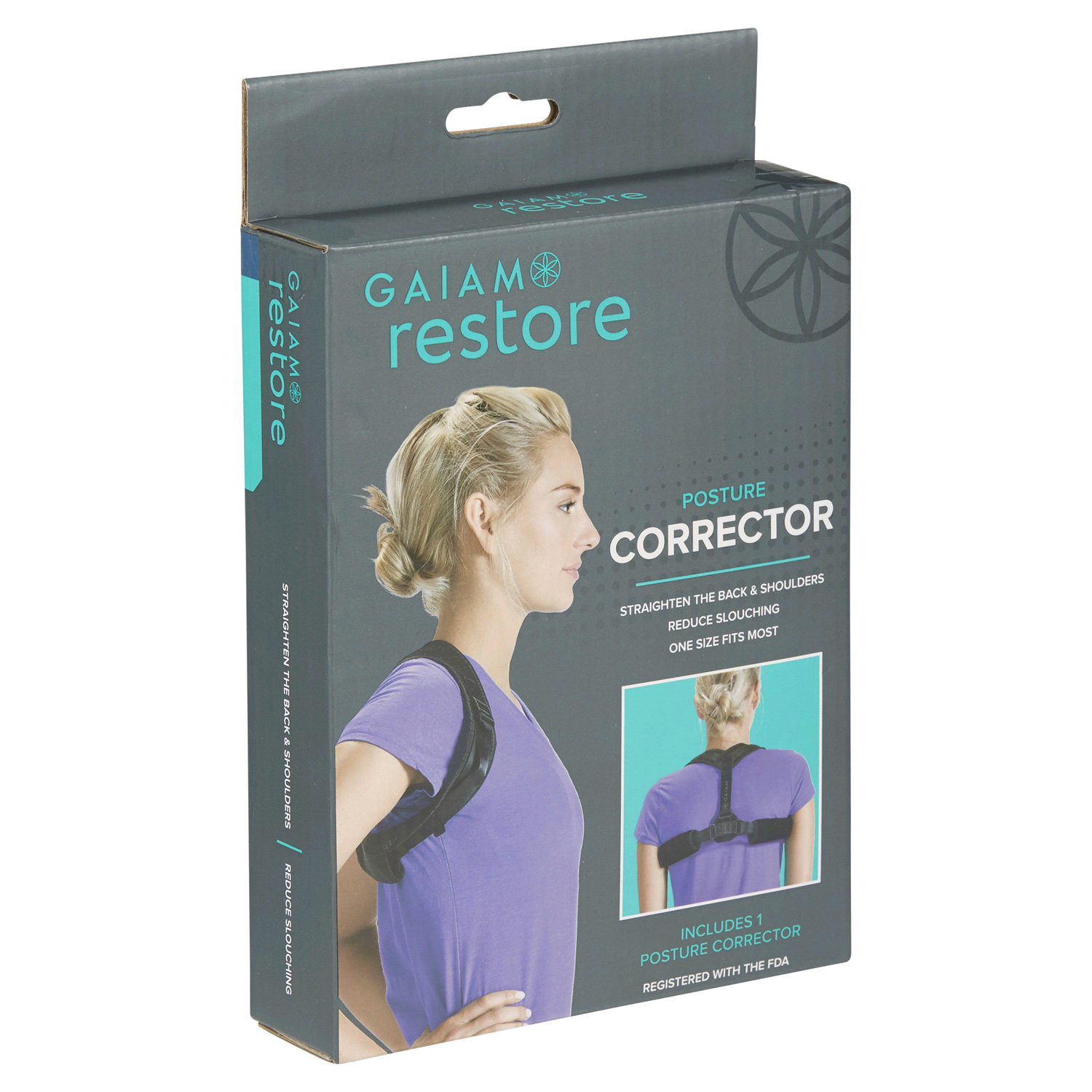 slide 4 of 5, Gaiam Restore Posture Corrector 1 ea, 1 ct