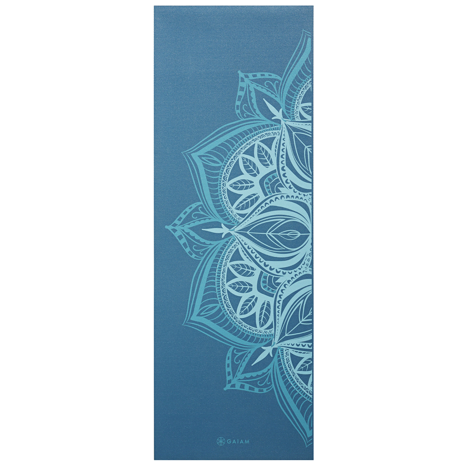 slide 3 of 3, Gaiam Indigo Printed Yoga Mat (6mm), 1 ct