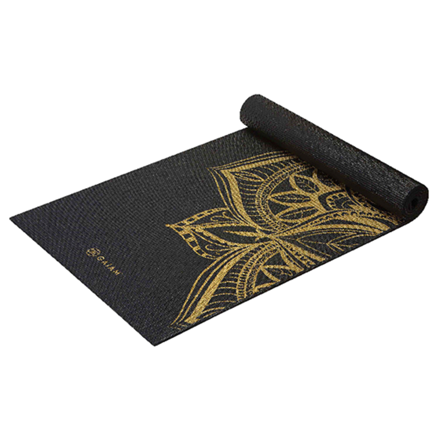 slide 1 of 1, Gaiam Bronze Medallion Yoga Mat, 6 mm