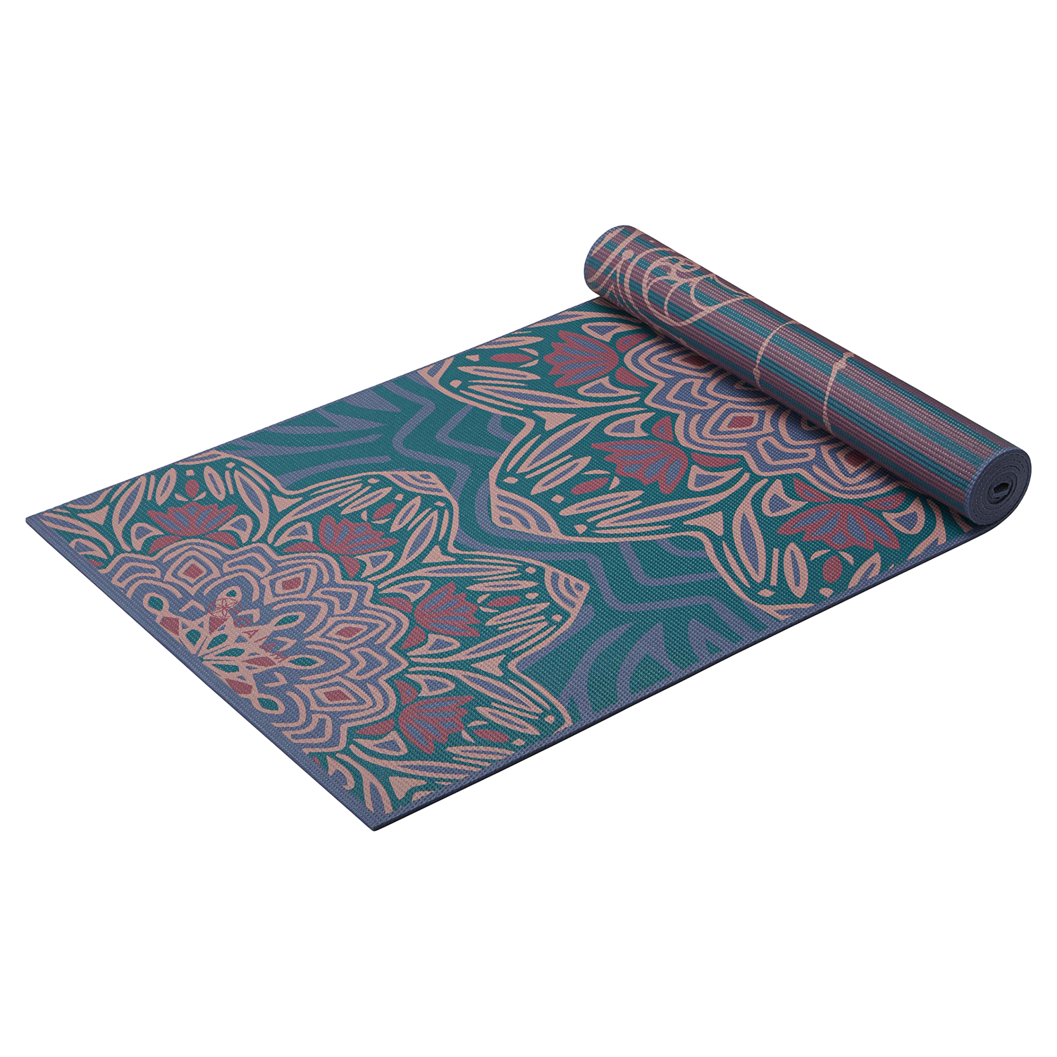 slide 2 of 3, GAIAM Jade Salutation 6mm Reversible Yoga Mat, 6 mm
