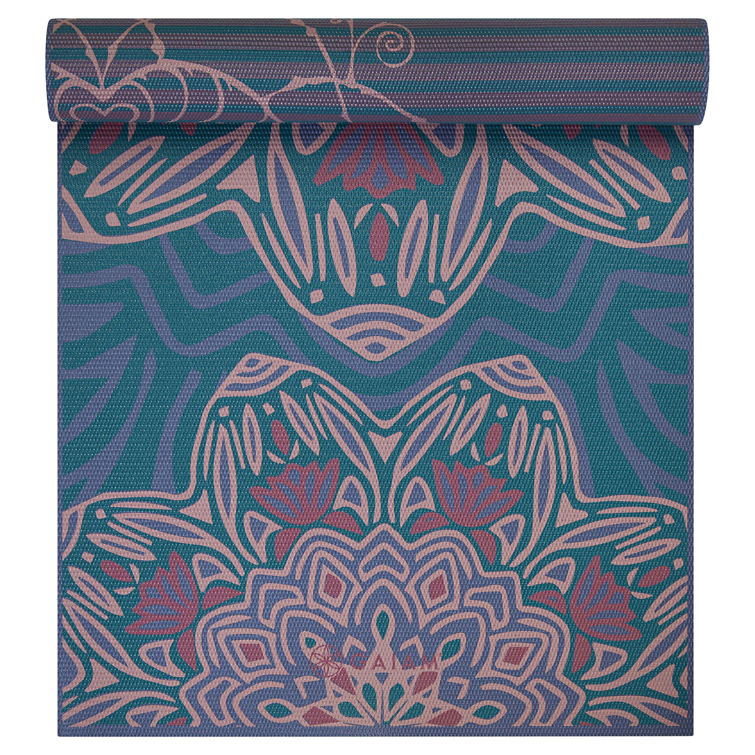 slide 3 of 3, GAIAM Jade Salutation 6mm Reversible Yoga Mat, 6 mm