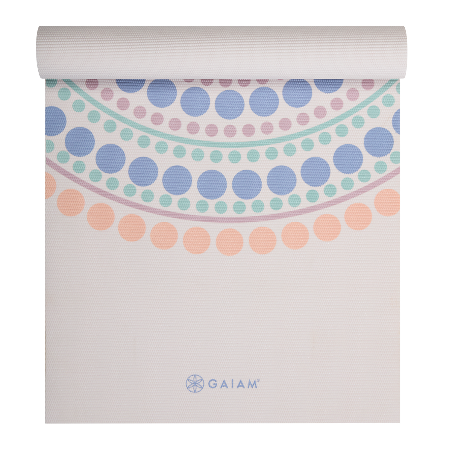 slide 2 of 3, Gaiam 6mm Rainbow Trance Yoga Mat, 6 mm