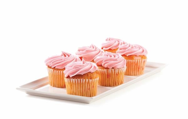 slide 1 of 1, Strawberry Cupcakes, 6 ct; 12 oz