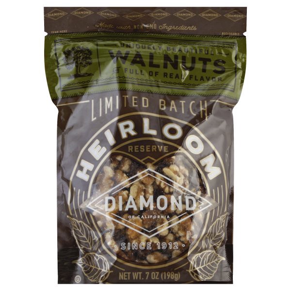 slide 1 of 3, Diamond Nuts Limited Batch H10Eirloom Reserve Walnuts Nuts, 7 oz