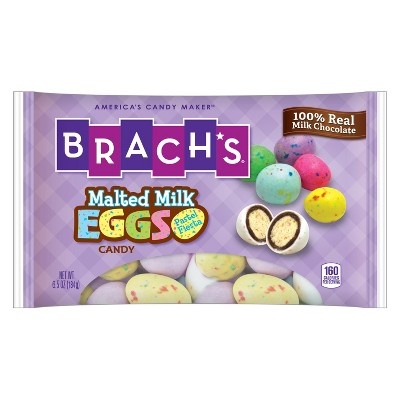 slide 1 of 1, Brach's Pastel Fiesta Malted Milk Eggs, 6.5 oz