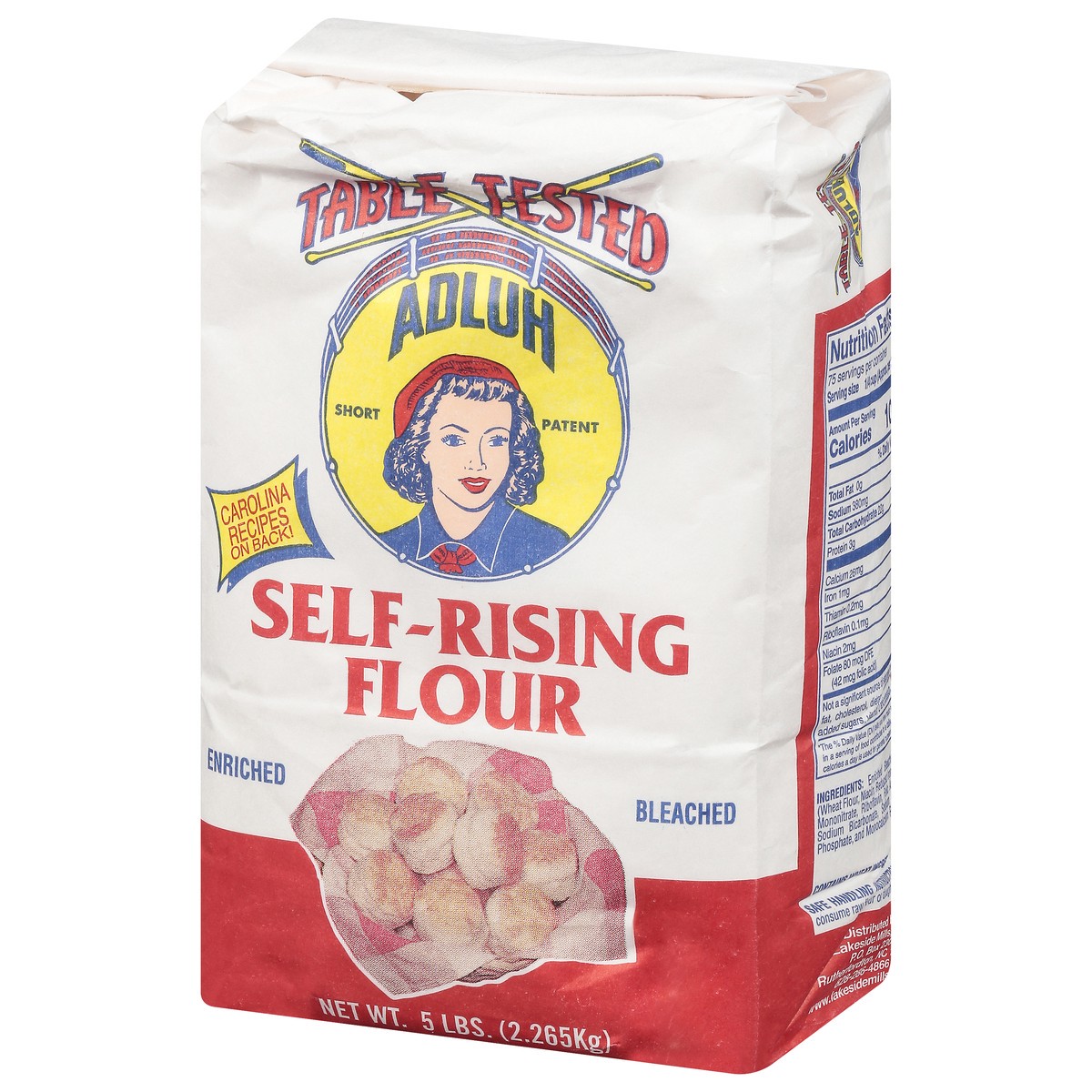 slide 12 of 14, Adluh Enriched Bleached Self-Rising Flour 5 lb, 5 lb