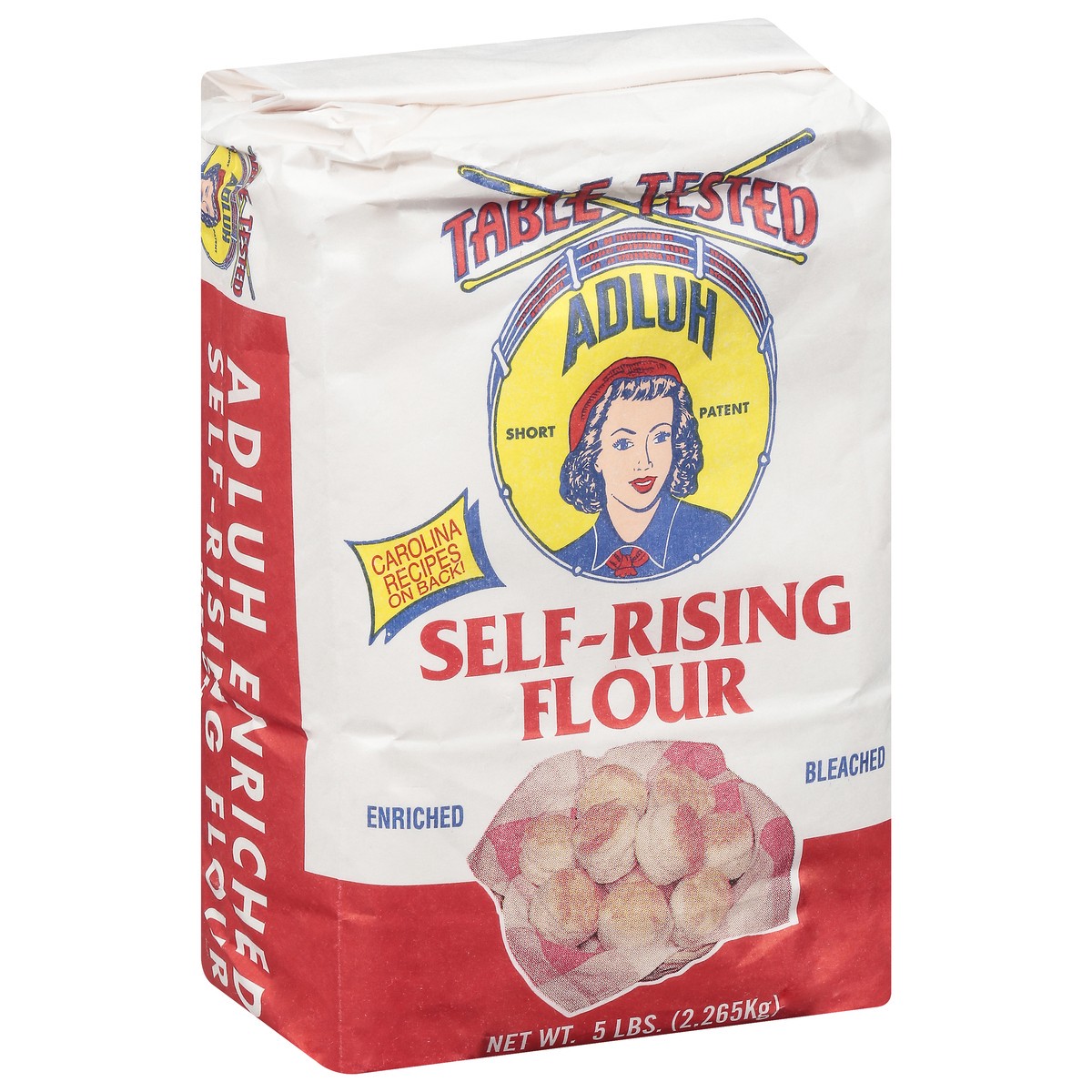 slide 5 of 14, Adluh Enriched Bleached Self-Rising Flour 5 lb, 5 lb