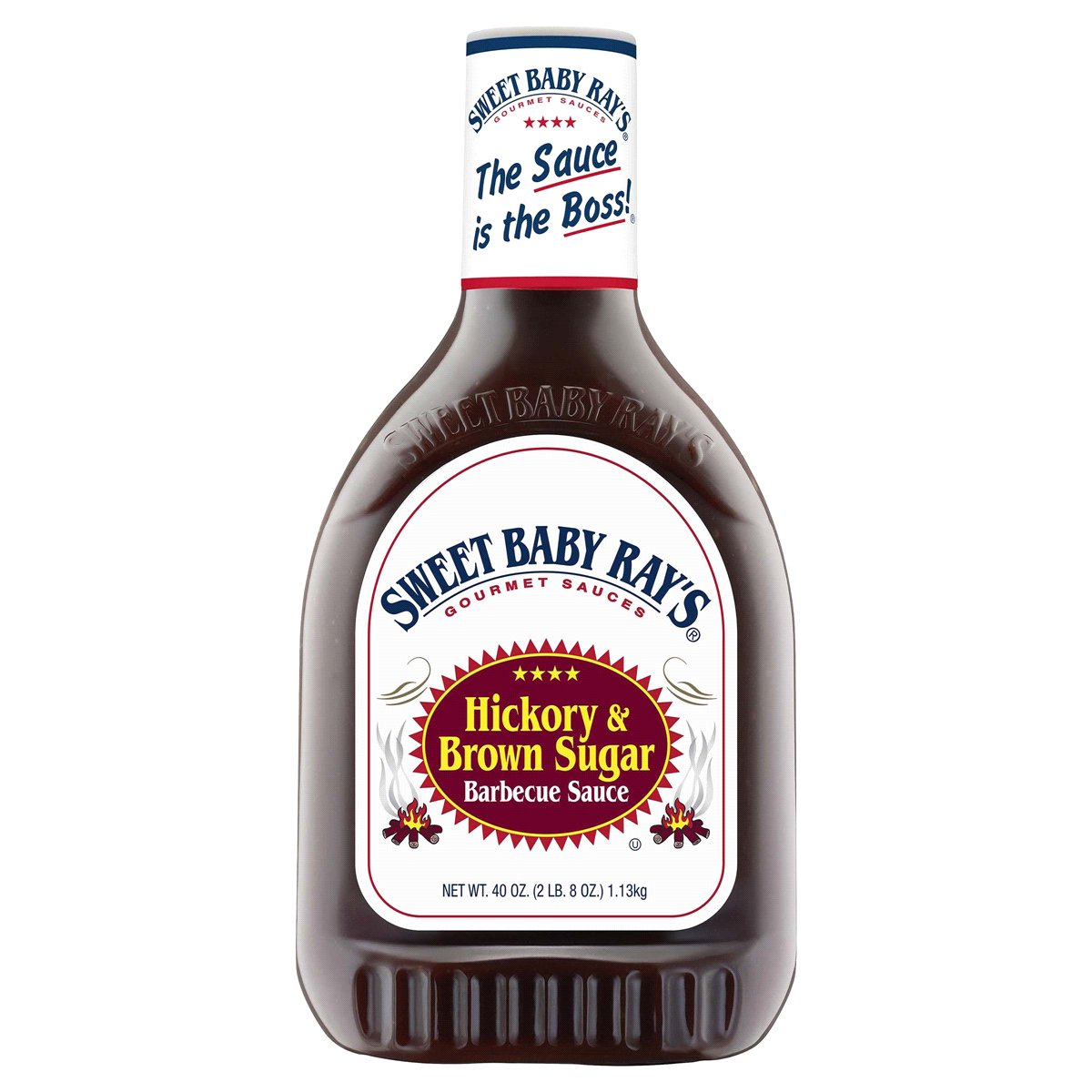 slide 1 of 4, Sweet Baby Ray's Hickory with Brown Sugar BBQ Sauce, 40 oz