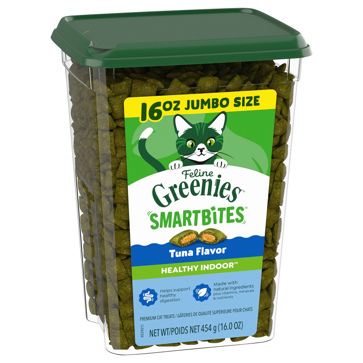 slide 3 of 4, Greenies SmartBites Healthy Indoor Premium Tuna Flavor Cat Treats Jumbo Size 16.0 oz, 16 oz