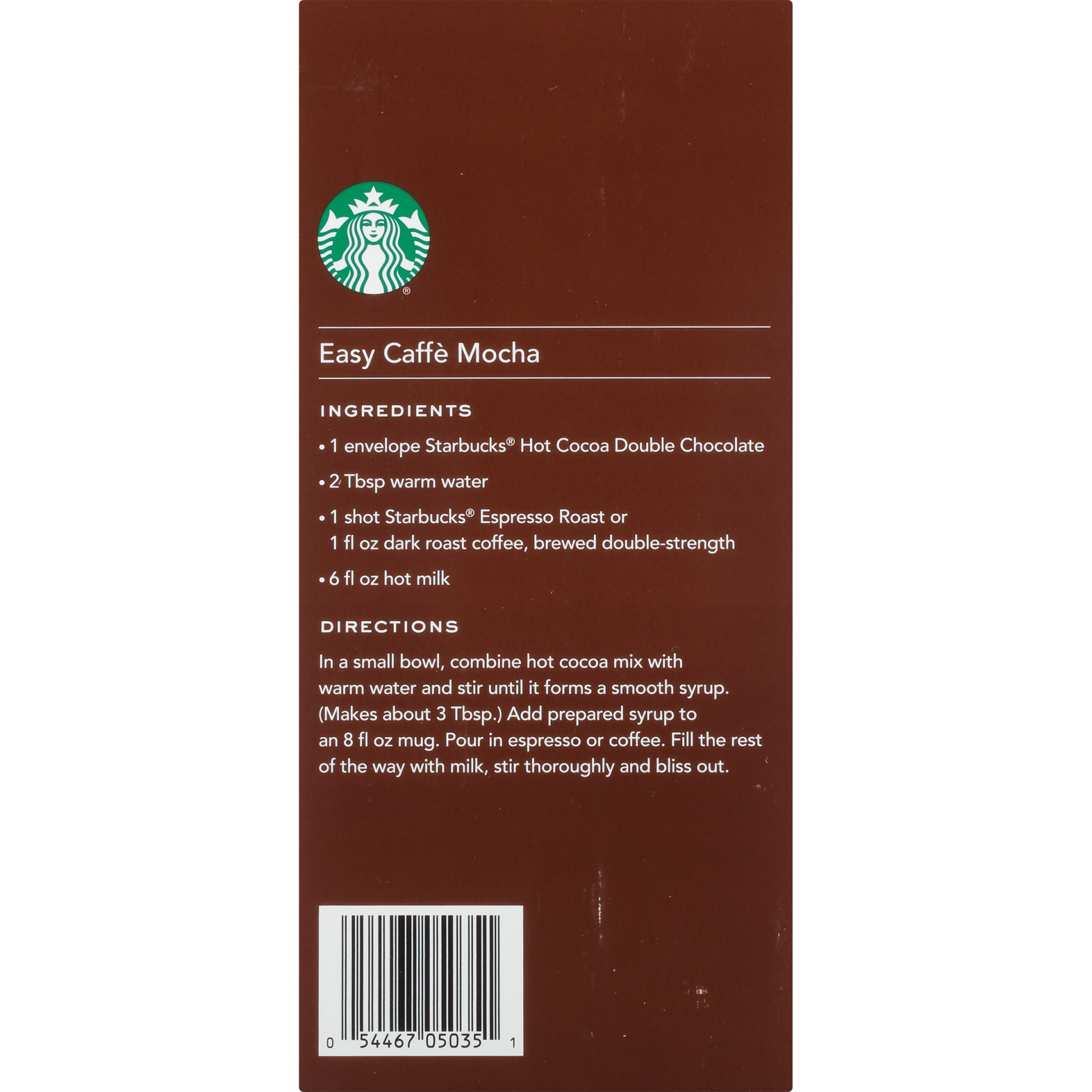 slide 7 of 8, Starbucks Double Chocolate Hot Cocoa Mix, 8 ct