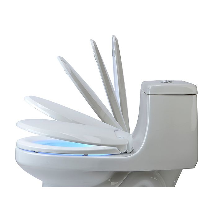 slide 3 of 4, Brondell LumaWarm Heated Elongated Nightlight Toilet Seat - White, 1 ct