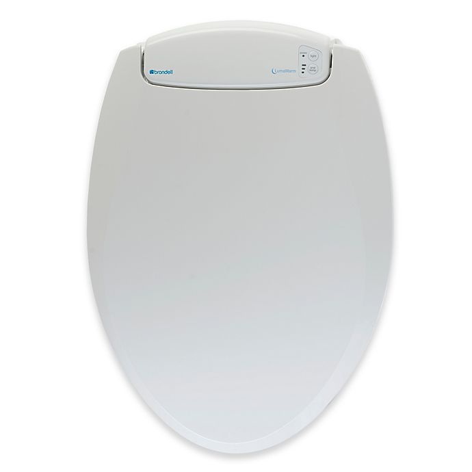 slide 1 of 4, Brondell LumaWarm Heated Elongated Nightlight Toilet Seat - White, 1 ct