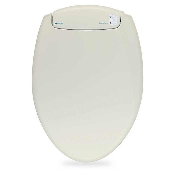 slide 2 of 6, Brondell LumaWarm Round Heated Nightlight Toilet Seat - Biscuit, 1 ct