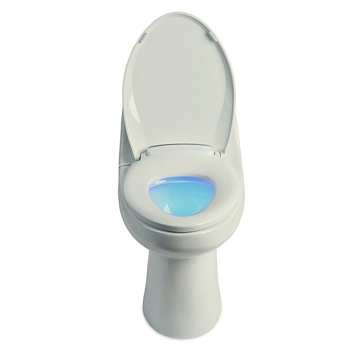 slide 4 of 6, Brondell LumaWarm Round Heated Nightlight Toilet Seat - Biscuit, 1 ct